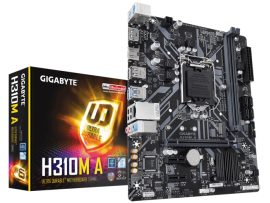 Gigabyte H310M A Motherboard CPU i3 i5 i7 LGA1151 Intel DDR4 DP HDMI GbE LAN M.2